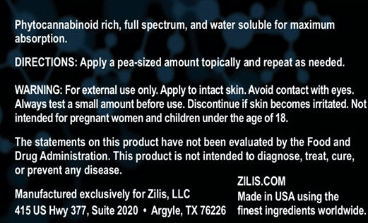 
                  
                    Zilis UltraCell Topical CBD Oil - Gel
                  
                