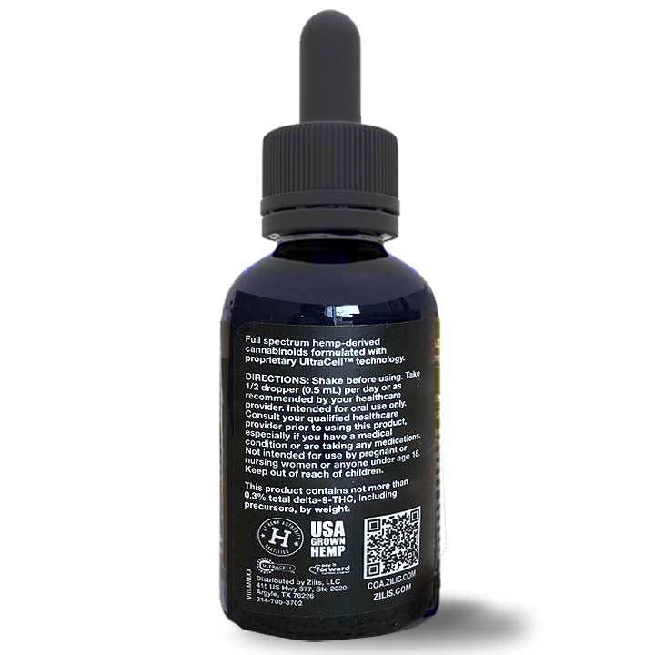 
                  
                    Zilis' UltraCell CBD Oil - Raw Flavor -  For Pets too!
                  
                